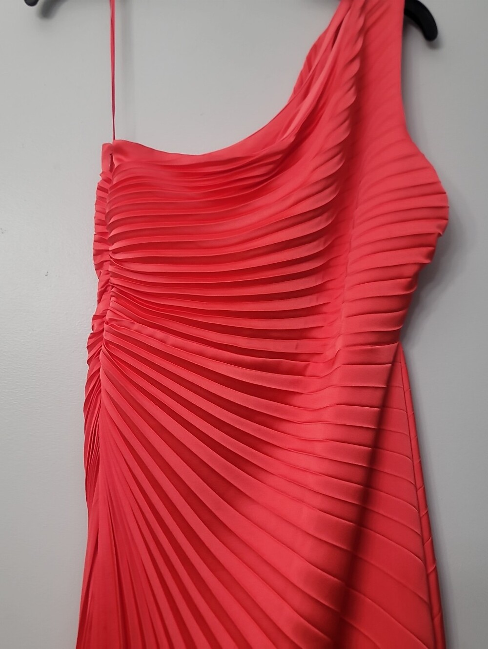 Badgley Mischka Kelsey Sleeveless One Shoulder Asymmetric Fit and Flare Dress